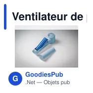 Ventilateur de poche personnalisable GLACI Mini avec logo - Miniature 4