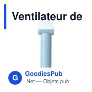 Ventilateur de poche personnalisable GLACI Mini avec logo - Miniature 5