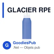 GLACIER RPET Bouteille en 600ml - Miniature 1