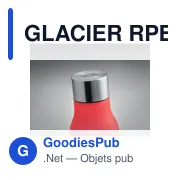 GLACIER RPET Bouteille en 600ml - Miniature 7
