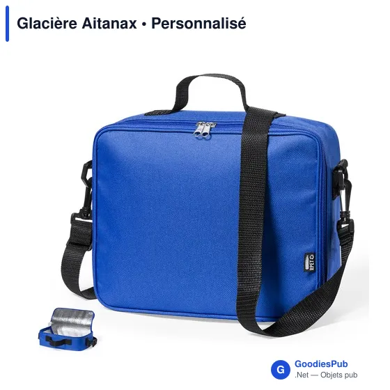 Glacière personnalisable Aitanax avec logo - Sac isotherme durable - Image 2
