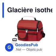 Glacière isotherme personnalisable avec logo - Bemel - Miniature 1