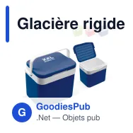 Glacière rigide personnalisable 10 litres en PP avec logo - Classique - Miniature 1