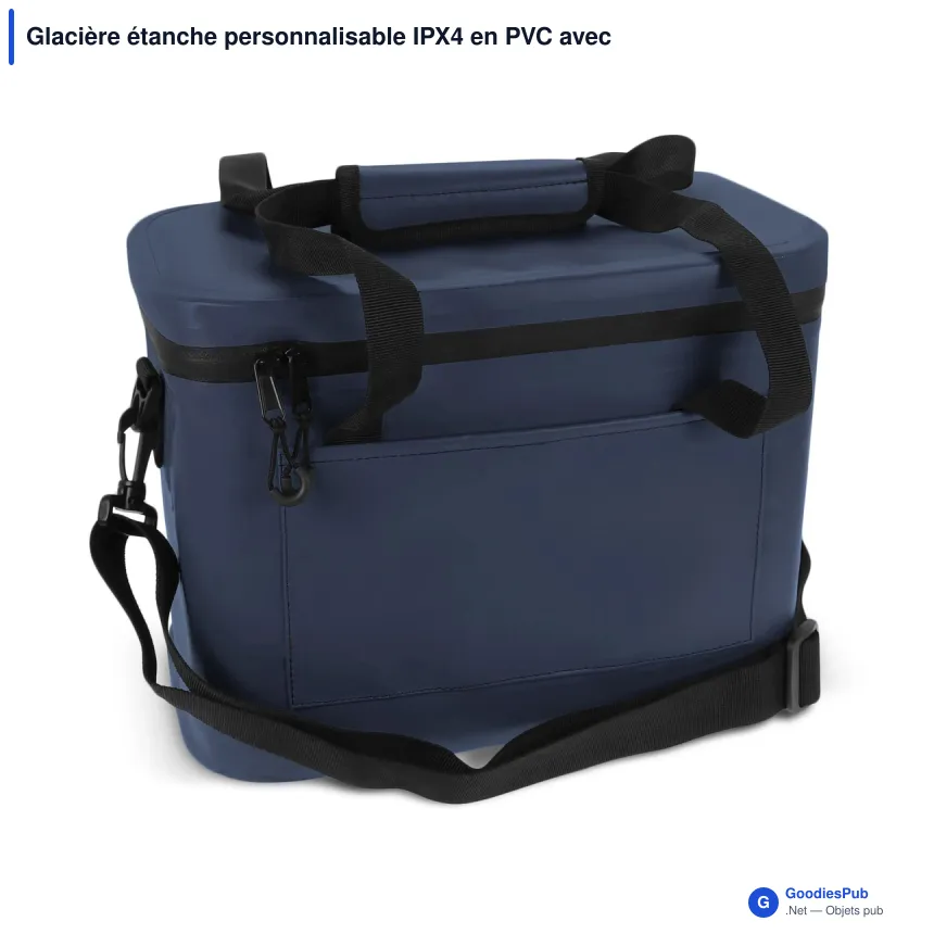 Glacière étanche personnalisable IPX4 en PVC avec logo - Adventure - Image 2