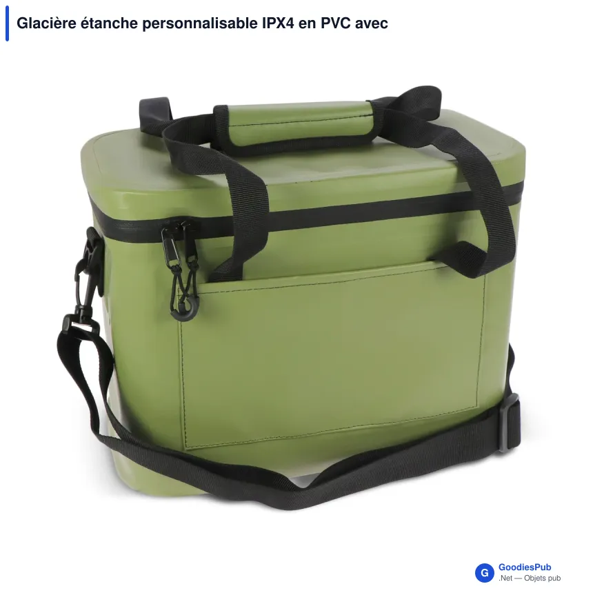 Glacière étanche personnalisable IPX4 en PVC avec logo - Adventure - Image 4