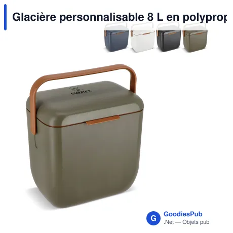 Glacière personnalisable 8 L en polypropylène avec logo - InSideOut Iska