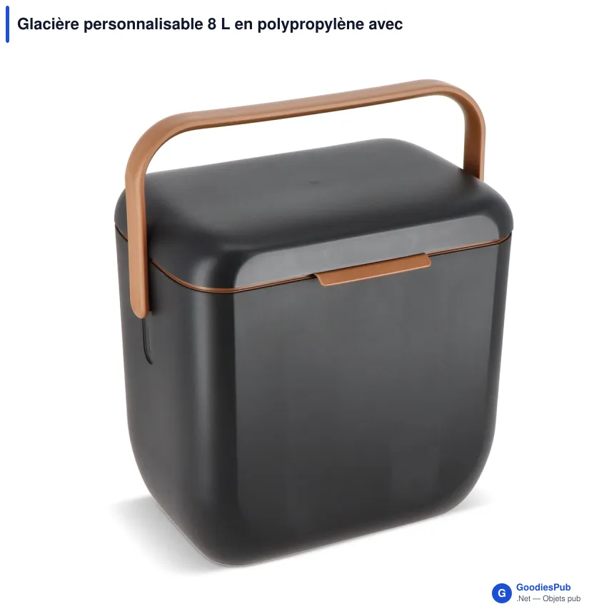 Glacière personnalisable 8 L en polypropylène avec logo - InSideOut Iska - Image 3