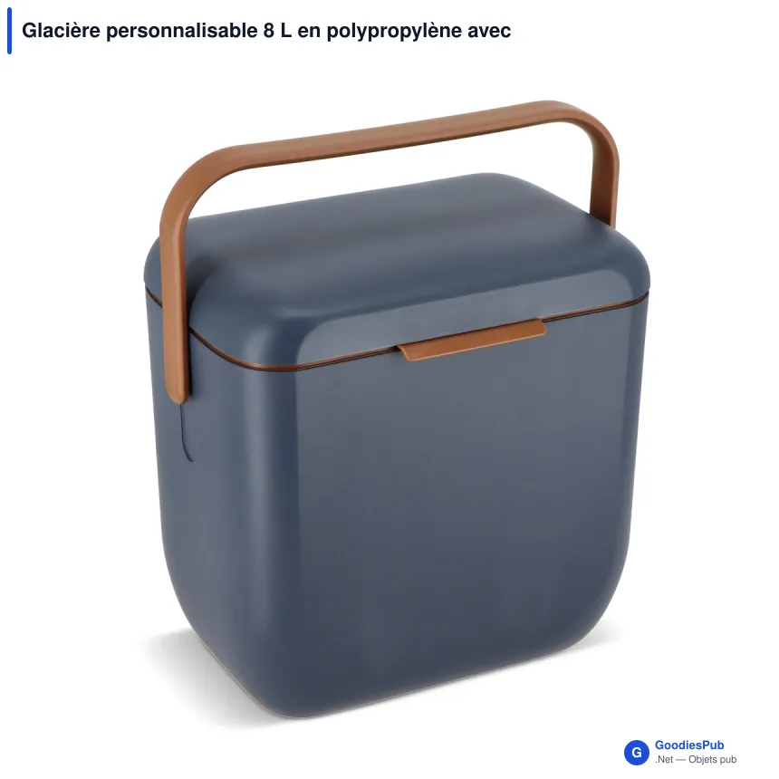 Glacière personnalisable 8 L en polypropylène avec logo - InSideOut Iska - Image 5