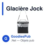 Glacière personnalisable Jocko avec logo - Sac isotherme bleu marine - Miniature 5