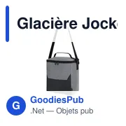 Glacière personnalisable Jocko avec logo - Sac isotherme bleu marine - Miniature 8