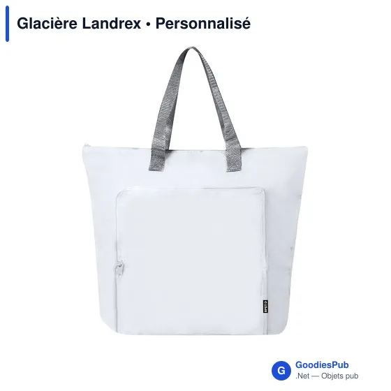 Glacière personnalisable Landrex avec logo - Sac isotherme en RPET - Image 1
