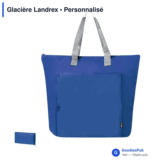 Glacière personnalisable Landrex avec logo - Sac isotherme en RPET - Image 2