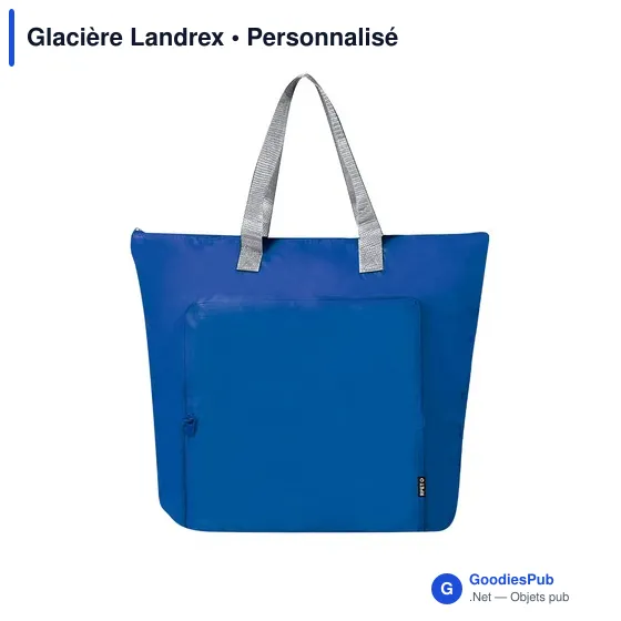 Glacière personnalisable Landrex avec logo - Sac isotherme en RPET - Image 7