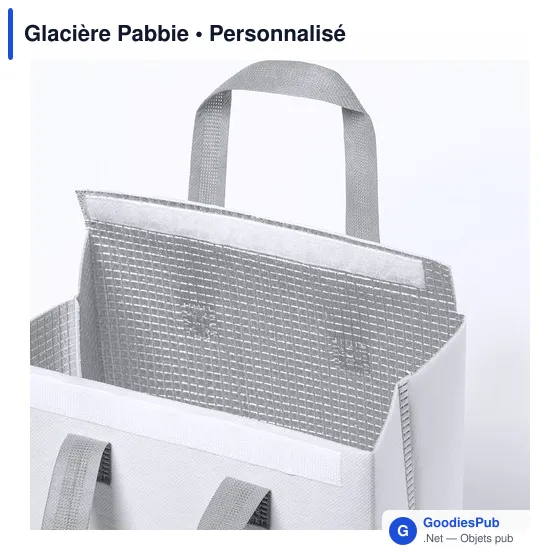 Glacière personnalisable Pabbie avec logo - Sac isotherme - Image 7
