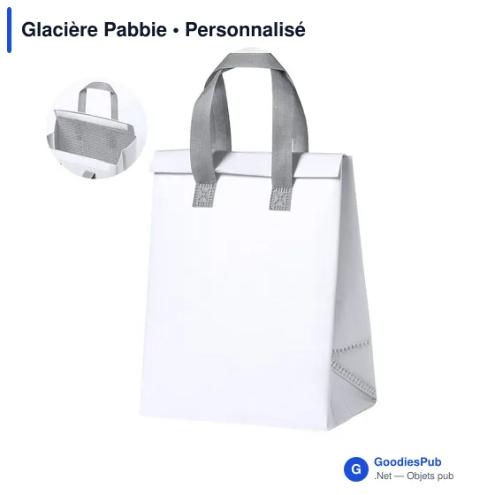 Glacière personnalisable Pabbie avec logo - Sac isotherme - Image 10