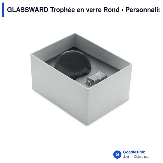 Trophée en verre personnalisable GLASSWARD avec logo - Image 3