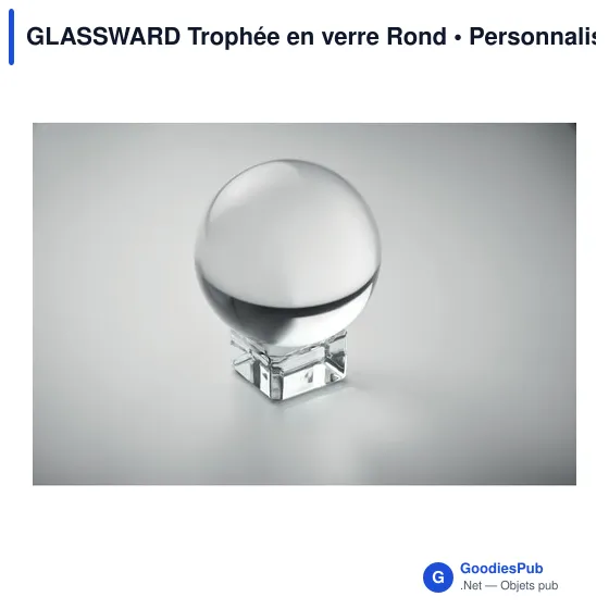 Trophée en verre personnalisable GLASSWARD avec logo - Image 5
