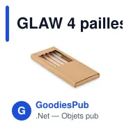 GLAW 4 pailles verre réutilisables - Miniature 2