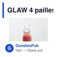 GLAW 4 pailles verre réutilisables - Miniature 5