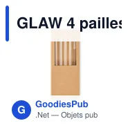 GLAW 4 pailles verre réutilisables - Miniature 7