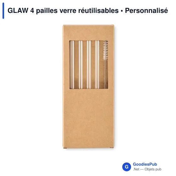 GLAW 4 pailles verre réutilisables - Image 7