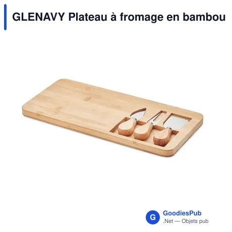 GLENAVY Plateau à fromage en bambou