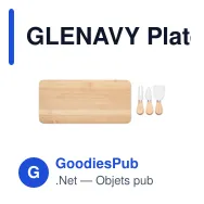 GLENAVY Plateau à fromage en bambou - Miniature 4
