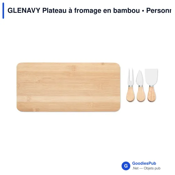 GLENAVY Plateau à fromage en bambou - Image 4