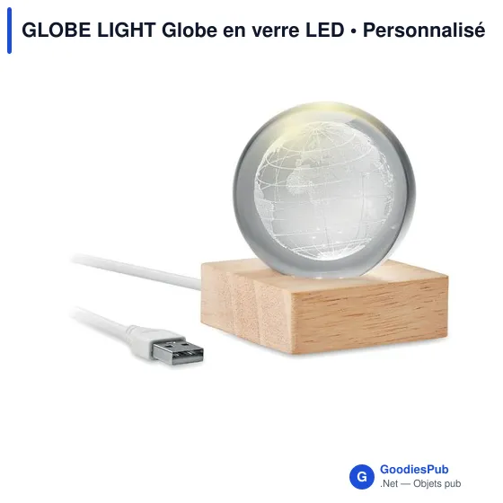 Lampe de bureau personnalisable Globe Light avec logo - Image 2