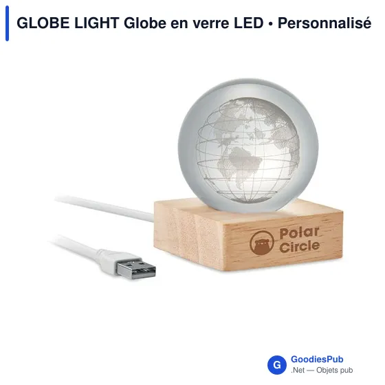 Lampe de bureau personnalisable Globe Light avec logo - Image 4