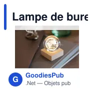 Lampe de bureau personnalisable Globe Light avec logo - Miniature 5