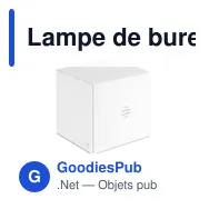 Lampe de bureau personnalisable Globe Light avec logo - Miniature 6