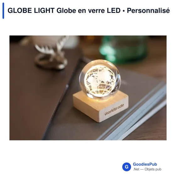 Lampe de bureau personnalisable Globe Light avec logo - Image 7