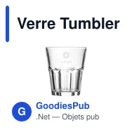 Verre Tumbler personnalisable 270 ml avec logo - Glory - Miniature 3