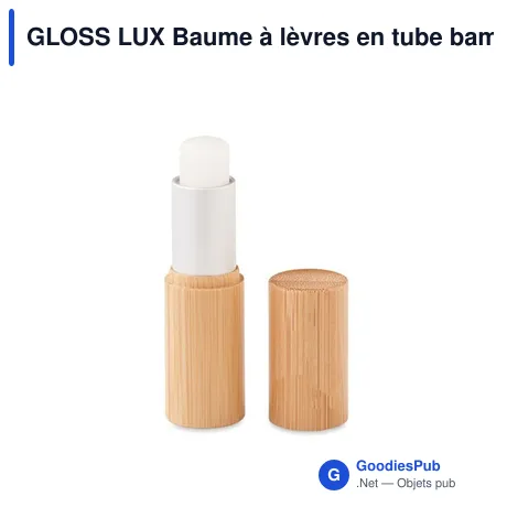 GLOSS LUX Baume à lèvres en tube bambou