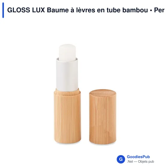 GLOSS LUX Baume à lèvres en tube bambou - Image 1