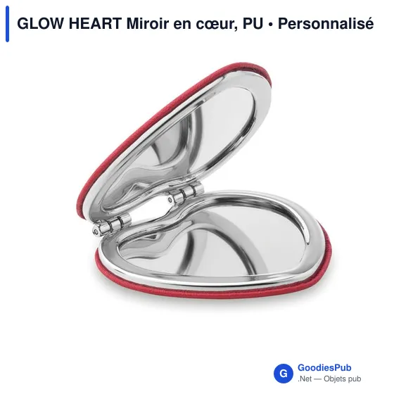 GLOW HEART Miroir en cœur, PU - Image 1