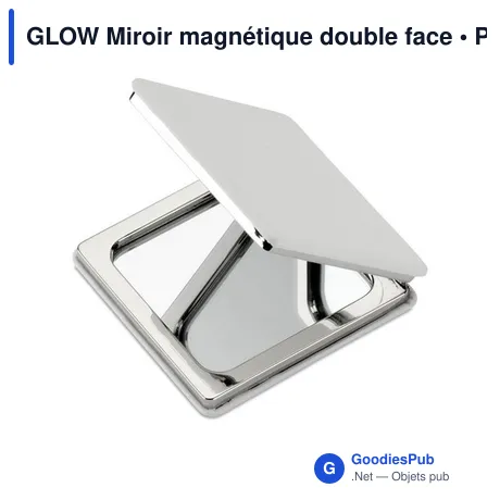 GLOW Miroir magnétique double face