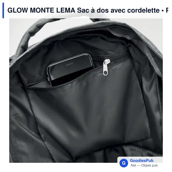 GLOW MONTE LEMA Sac à dos avec cordelette - Image 4