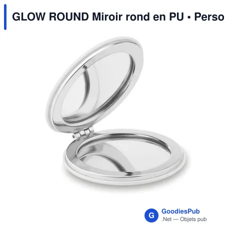 GLOW ROUND Miroir rond en PU