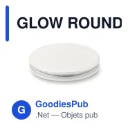 GLOW ROUND Miroir rond en PU - Miniature 2