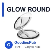 GLOW ROUND Miroir rond en PU - Miniature 5
