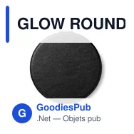 GLOW ROUND Miroir rond en PU - Miniature 7