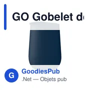 GO Gobelet double paroi PP 300 ml - Miniature 1