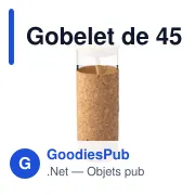 Gobelet de 450 ml en verre et bambou Marlies - Miniature 4