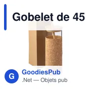 Gobelet de 450 ml en verre et bambou Marlies - Miniature 7