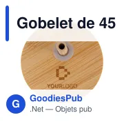 Gobelet de 450 ml en verre et bambou Marlies - Miniature 8