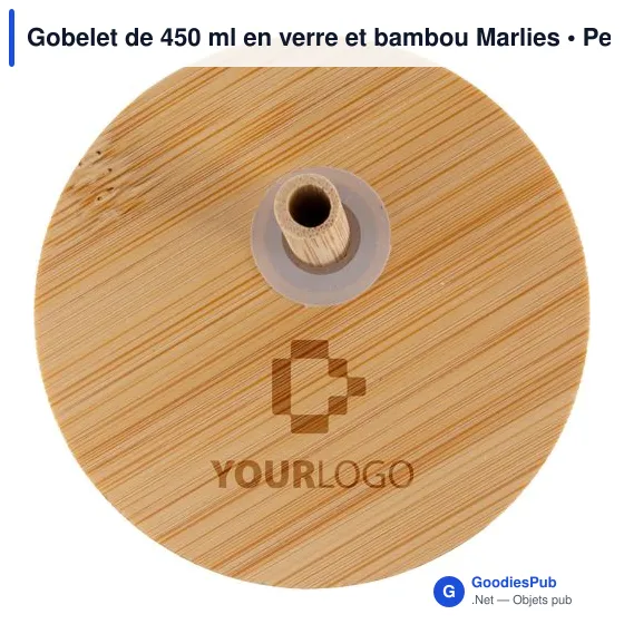 Gobelet de 450 ml en verre et bambou Marlies - Image 8
