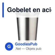 Gobelet en acier inoxydable personnalisable avec logo - Reid - Miniature 2