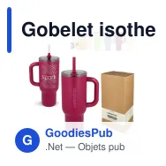 Gobelet isotherme personnalisable 1,1 l en acier inoxydable avec logo - Waterdrop Explorer - Miniature 1